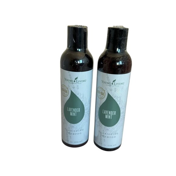 Young Living 2 Bottles Lavender Mint Clarifying Shampoo Organic 8 Oz New Sealed - Picture 1 of 9